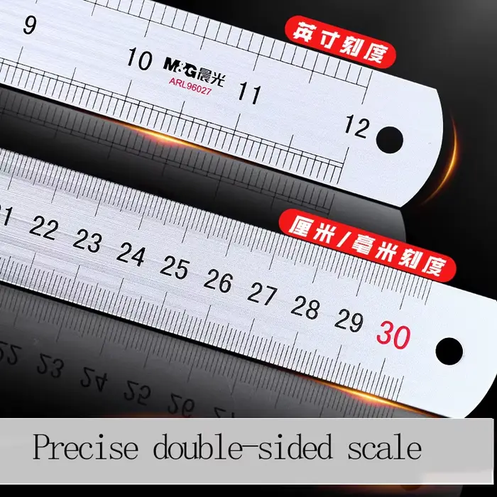 M & G règle en alliage d'aluminium 20/30 cm