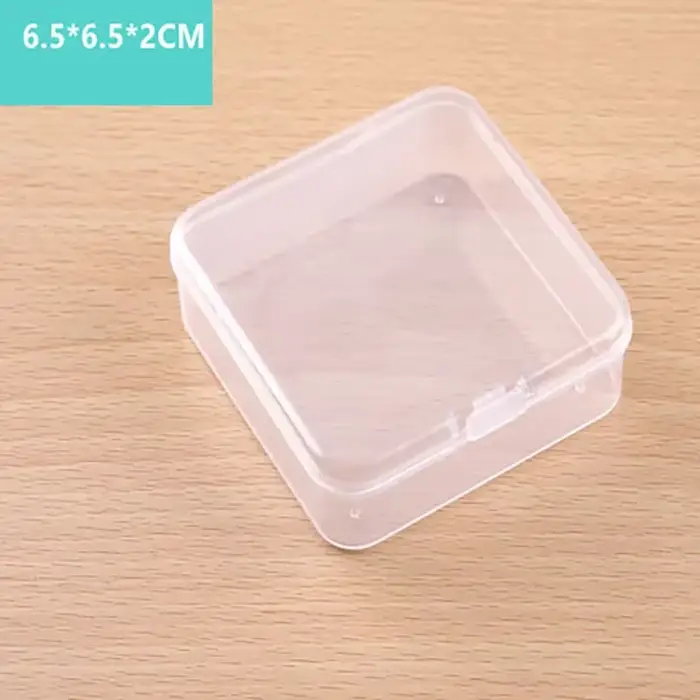 Boîte de rangement carrée en plastique PP