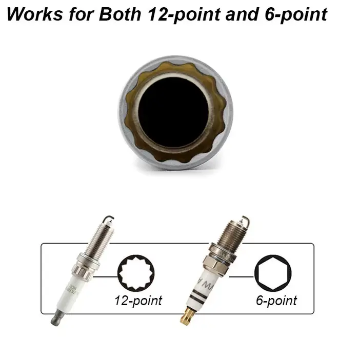 Adaptateur de clé à douille de bougie d'allumage 14mm 16mm, Kit de réparation de remplacement, coupl