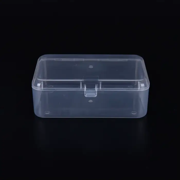 Boîte de rangement en plastique Transparent avec couvercle