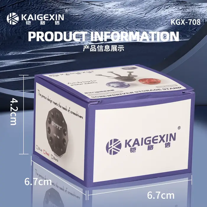 KAIGEXIN KGX-708 Support de rangement pour tournevis multifonction Boîte rotative 360 °