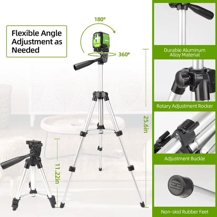 Huepar-GK011DGTP Niveau laser croisé avec trépied