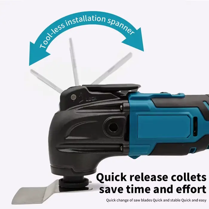 Outil oscillant à dégagement rapide MAKITA 18V, 6 vitesses, sans fil, multi-vibrations, outil foncti