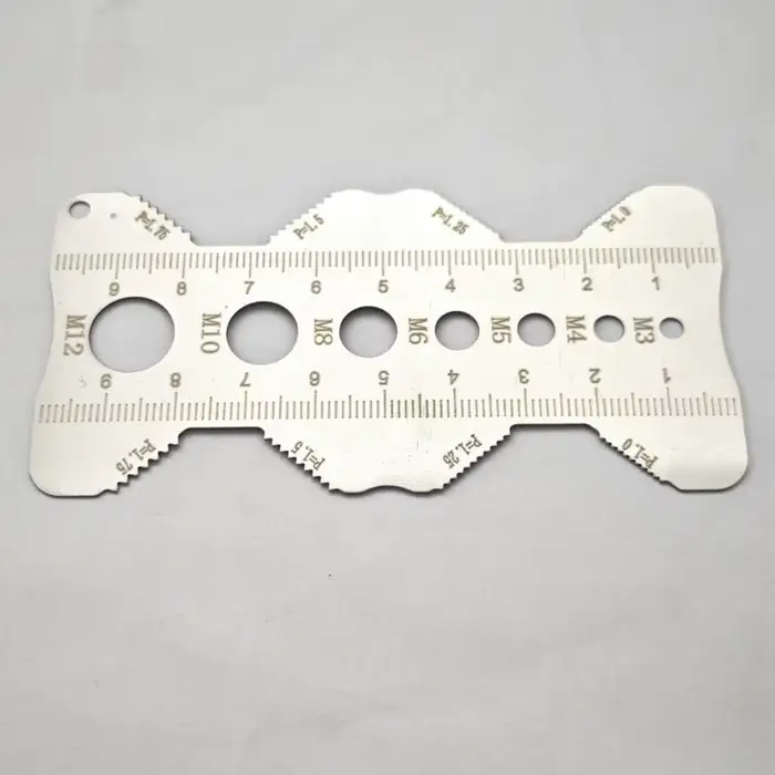 Règle de mesure de vis de vérificateur de filetage