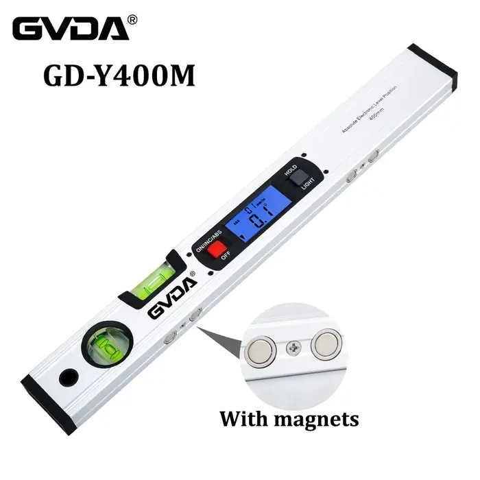 GVDA Niveau numérique magnétique en aluminium