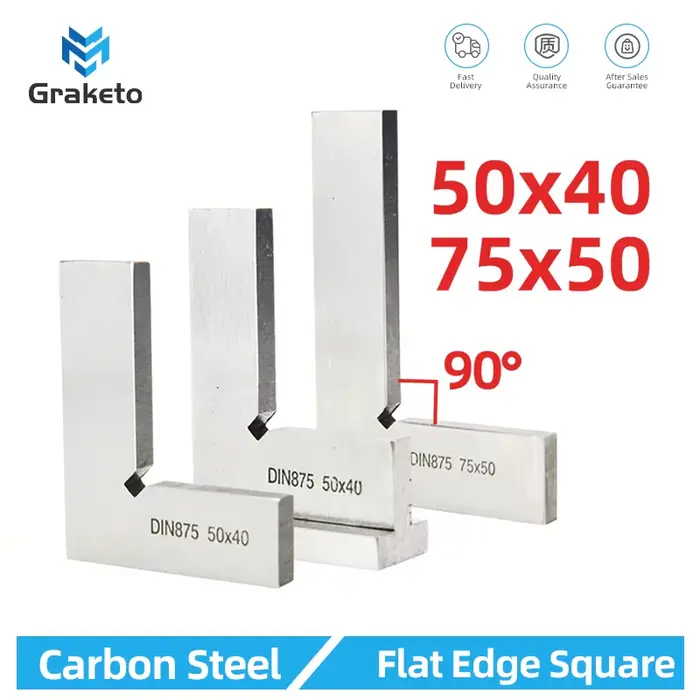 Essayez une règle carrée à bord plat