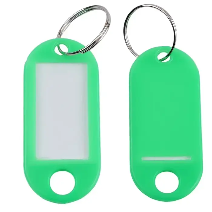Les plaques-clés peuvent être écrites sur porte-clés pour écrire sur l'étiquette