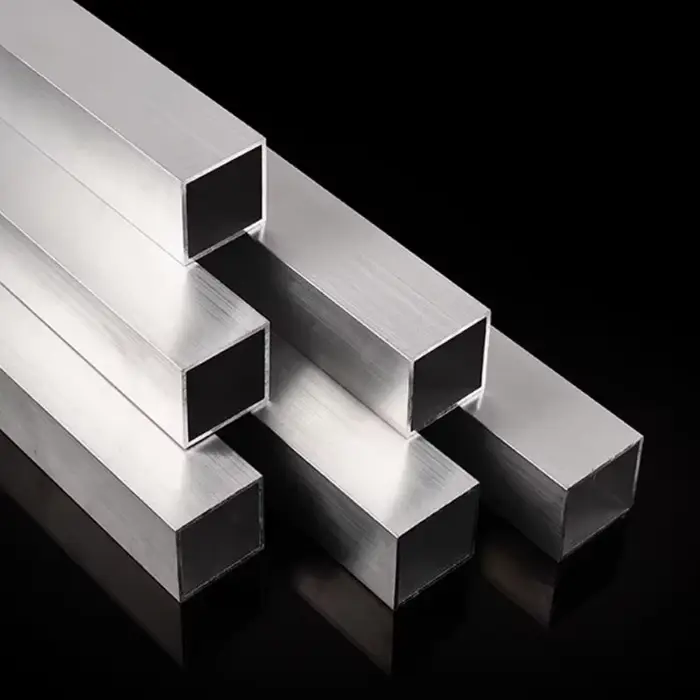 Tube carré en aluminium 6mm 8mm 10mm 15mm 20mm 30mm 40mm 50mm 60mm 80mm 100mm