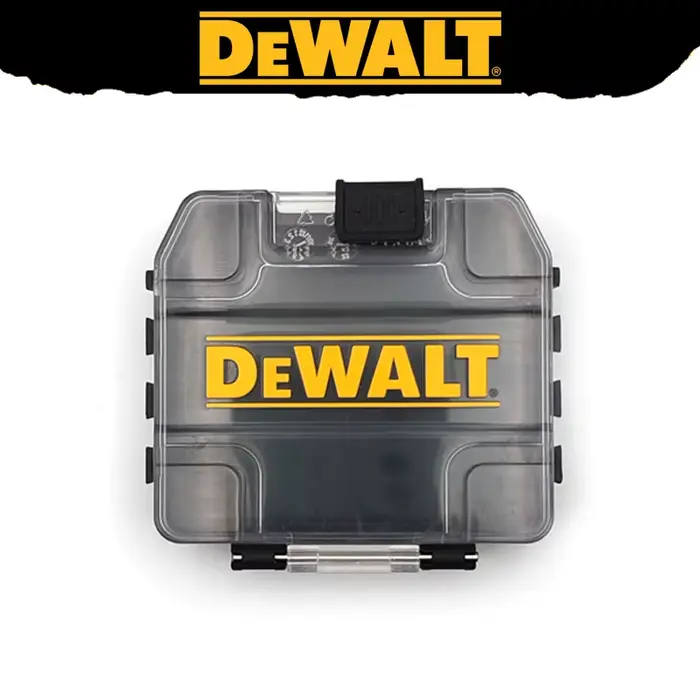 Boîte à outils miniature DEWALT originale, boîte de rangement pour petites pièces en plastique robus