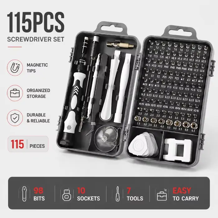 Jeu d'embouts magnétiques Torx Phillips, outils multifonctionnels pour tournevis et douilles pour l'