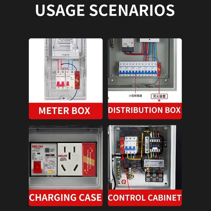 Boîtier/Armoire de distribution anti-pollution à fixation sur rail DIN