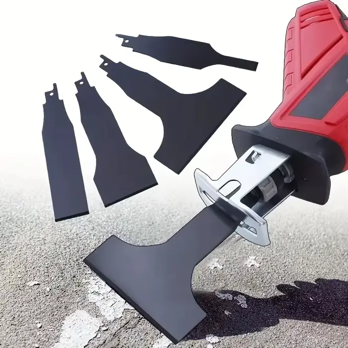 Jeu de lames de scie alternative robustes, 4 pièces, pour enlever le mastic des carreaux d'acier, gr