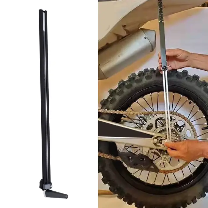 Outil de mesure de la chute de suspension arrière