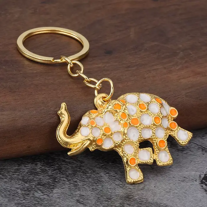 Porte-clés éléphant Vintage