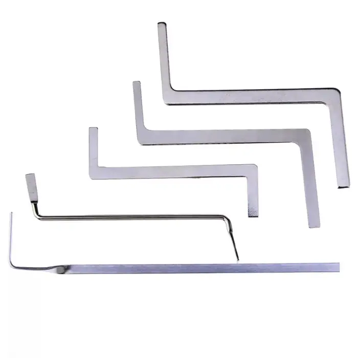 Extracteur automatique de clé cassée, 5 pièces, jeu de sélection, clé de serrurier, fournitures d'ou
