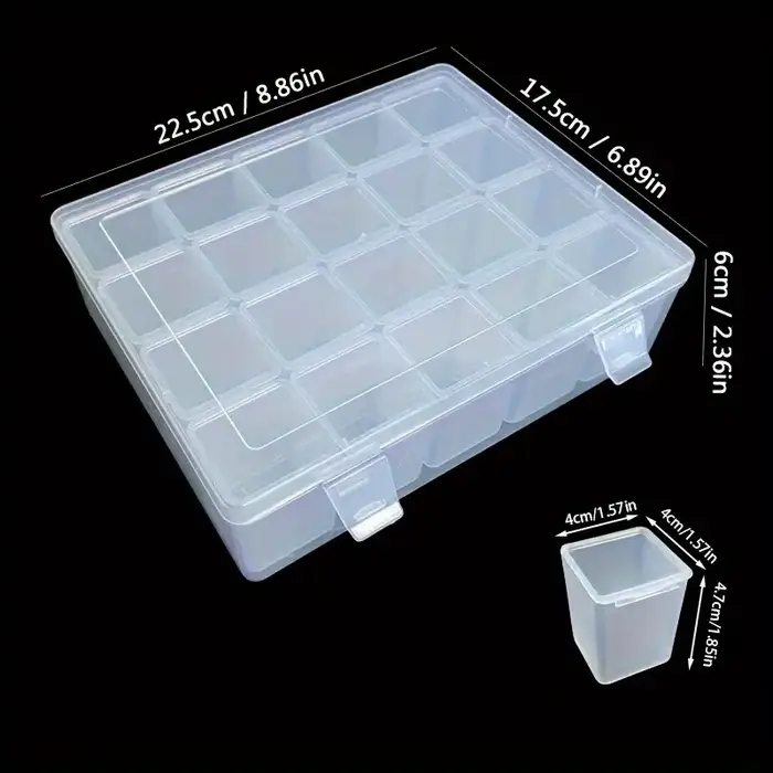 Boîte de rangement à 20 compartiments, pour organiser facilement les perles, les bijoux, les travaux