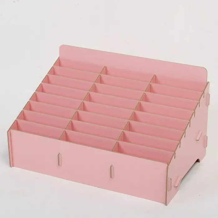Boîte de rangement en bois à compartiment