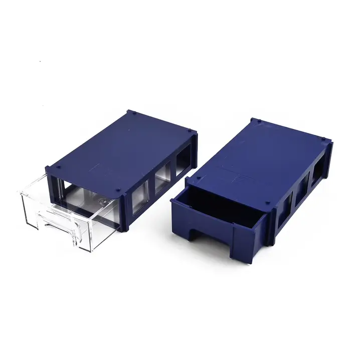 Boîtes de rangement de pièces de quincaillerie en plastique empilables
