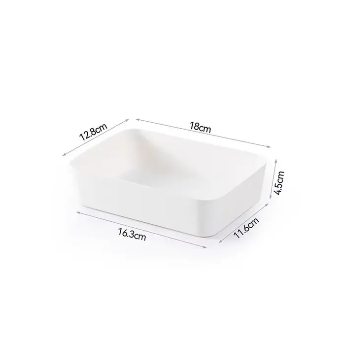 Boîte de rangement de bureau en plastique grande capacité