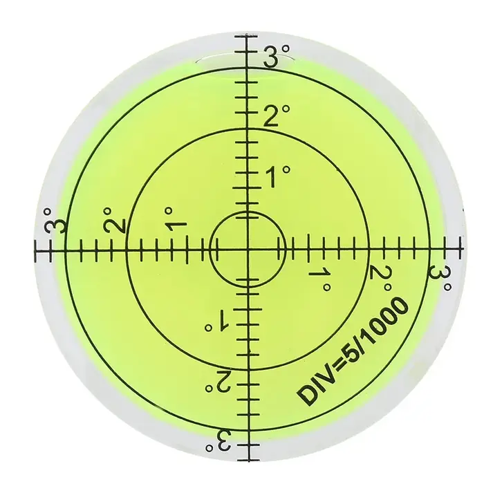 Petit niveau à bulle rond de 60 mm de diamètre