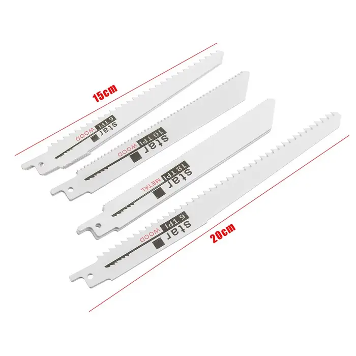 STONEGO 10 pièces lame de scie alternative lames de scie sauteuse pour coupe du bois/métal outils de