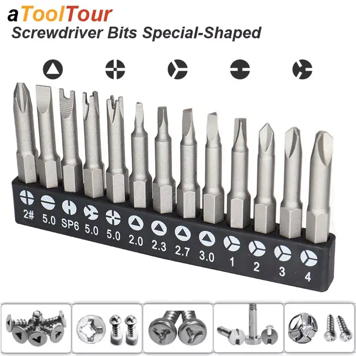 Tournevis triangulaire de précision en forme de Y U