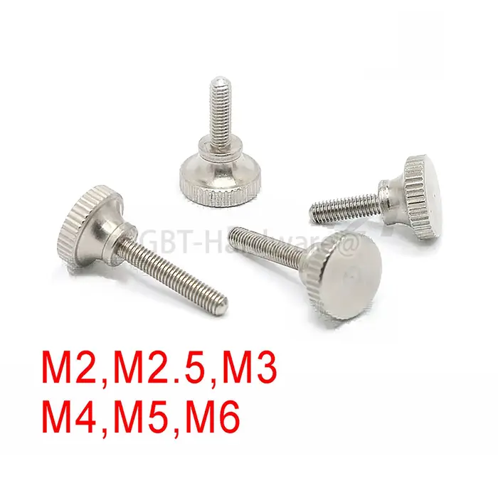 Vis à pouce moletées M2 M2.5 M3 M4 M5 M6 303
