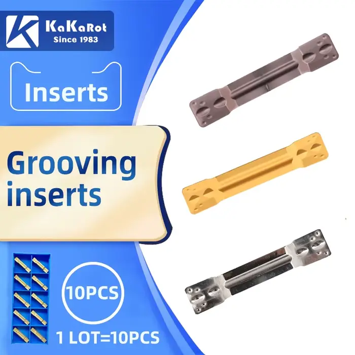 KaKarot – ensemble porte-outil de rainurage MGEHR12 MGEHR1616 MGEHR2020 MGEHR2525, insert de rainura