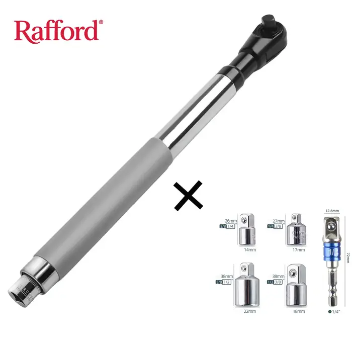 Clé offset Rafford : livrée avec un adaptateur de 1/2 pouce + 4 convertisseurs, compatible durable e