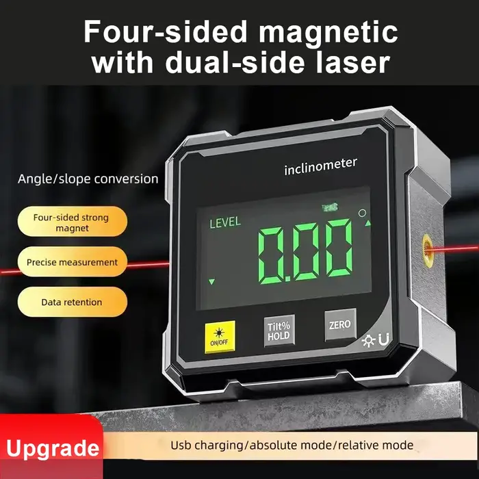 Inclinomètre laser magnétique