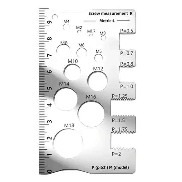 Pied à coulisse en acier inoxydable 410 pour la mesure de la longueur, du diamètre et du pas des vis