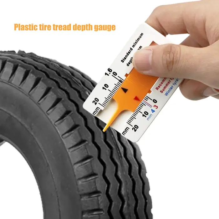 Règle d'indicateur de profondeur de bande de roulement de roue de voiture automatique 0-20mm, jauge 