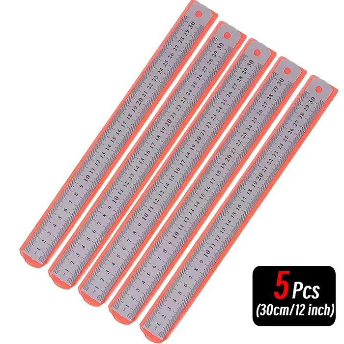 Règle droite en métal en acier inoxydable 10P 15-30cm