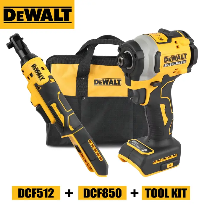 DEWALT DCF850 DCF512 20V tournevis électrique sans fil moteur sans balais perceuse rechargeable clé à chocs