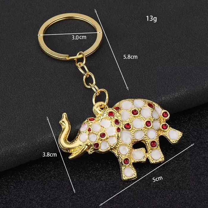 Porte-clés éléphant Vintage
