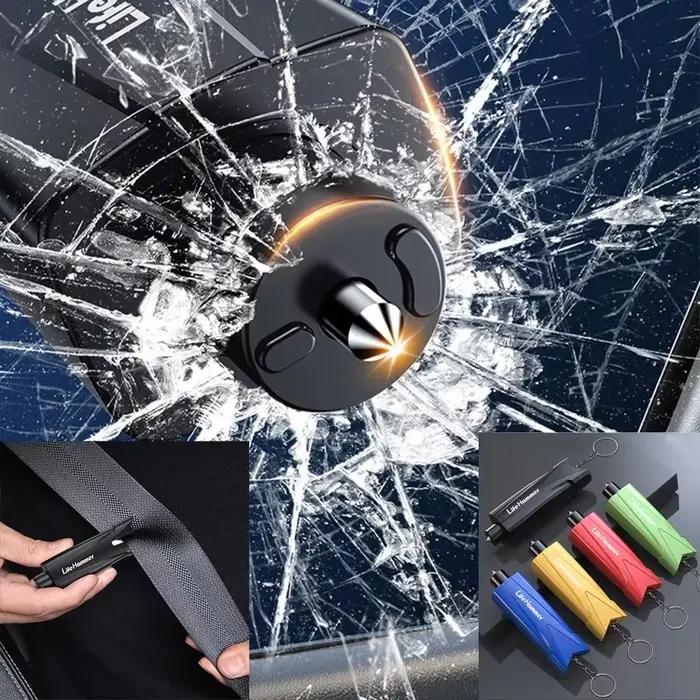 Marteau de sécurité multifonctionnel pour voiture