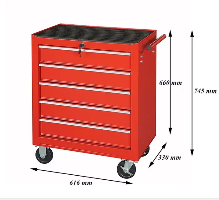 Chariot à outils d'atelier personnalisable, casier en acier, pour maison, Garage, réparation de voiture, armoire à tiroirs avec Support OEM