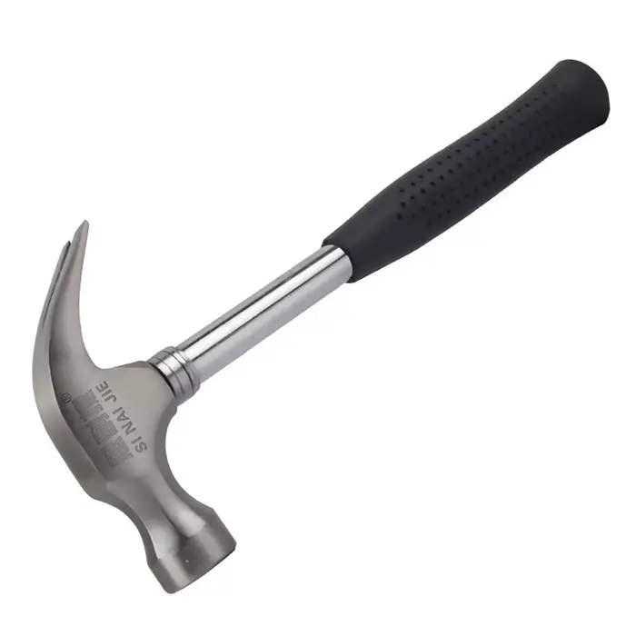 Marteau à griffes de 8 oz avec manche en acier et poignée en caoutchouc – Marteau polyvalent pour le