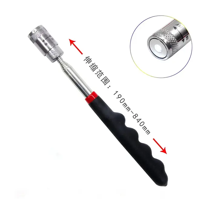 Mini stylo magnétique télescopique Portable avec lumière pour la ramassage des boulons d'écrou