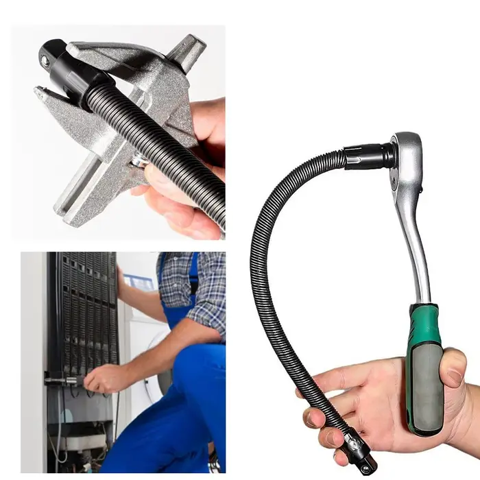 Clé à cliquet avec rallonge flexible de 1/2 pouce pour clé électrique