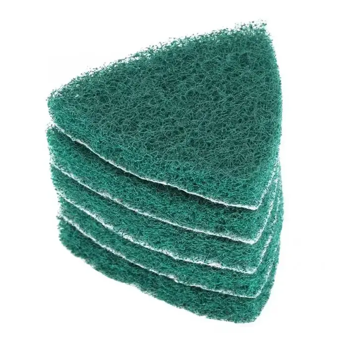 Lot de 5 tampons triangulaires auto-adhésifs en nylon de 13 mm pour polissage et ponçage, accessoire