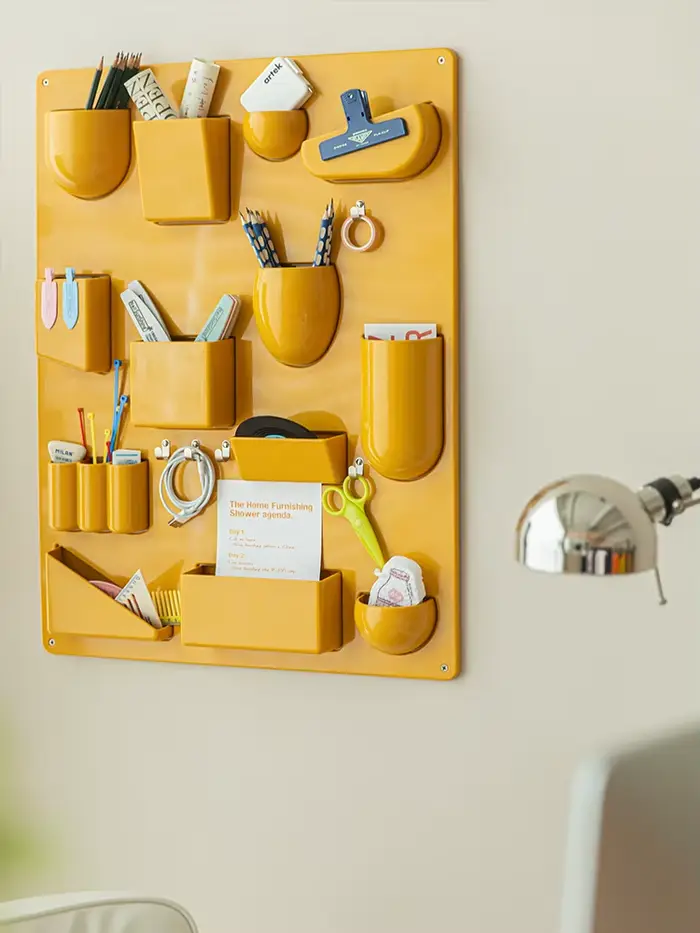 Grand support de rangement mural avec crochets pour bureau