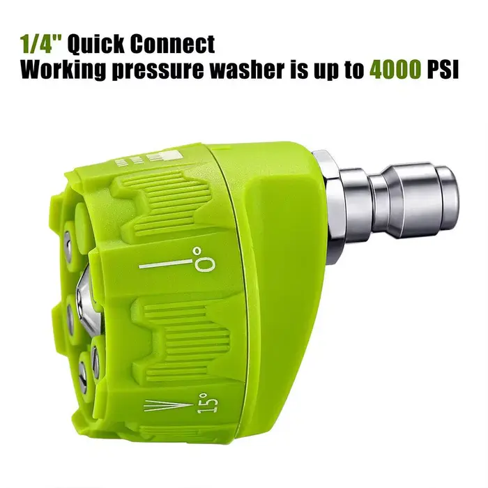 Buse à changement rapide 6 en 1, buse de pulvérisation pour nettoyeur haute pression 4000Psi, buse d