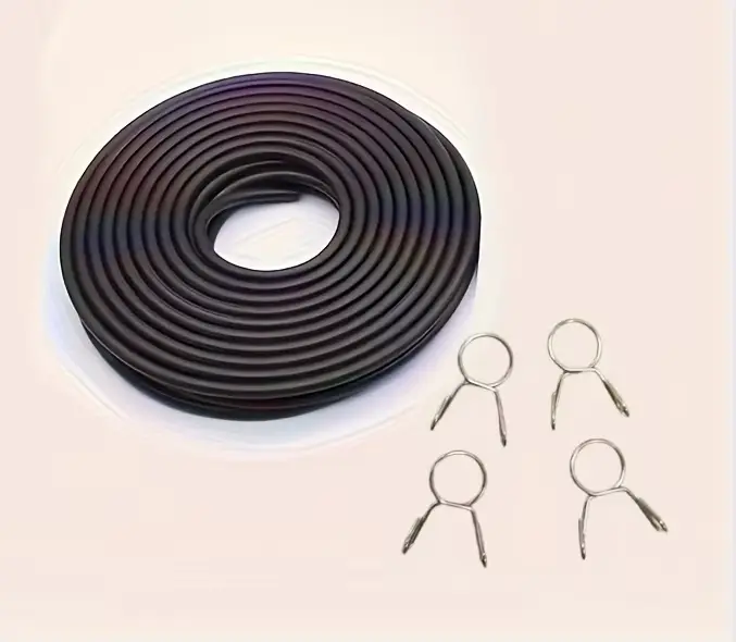 1 ensemble de tuyaux de carburant pour motos avec 4 clips