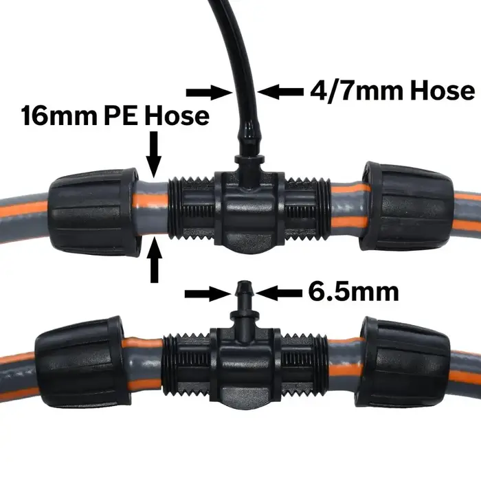 KESLA-Connecteur de tuyau en T avec verrouillage fileté, adaptateur d'eau d'irrigation de jardin ver