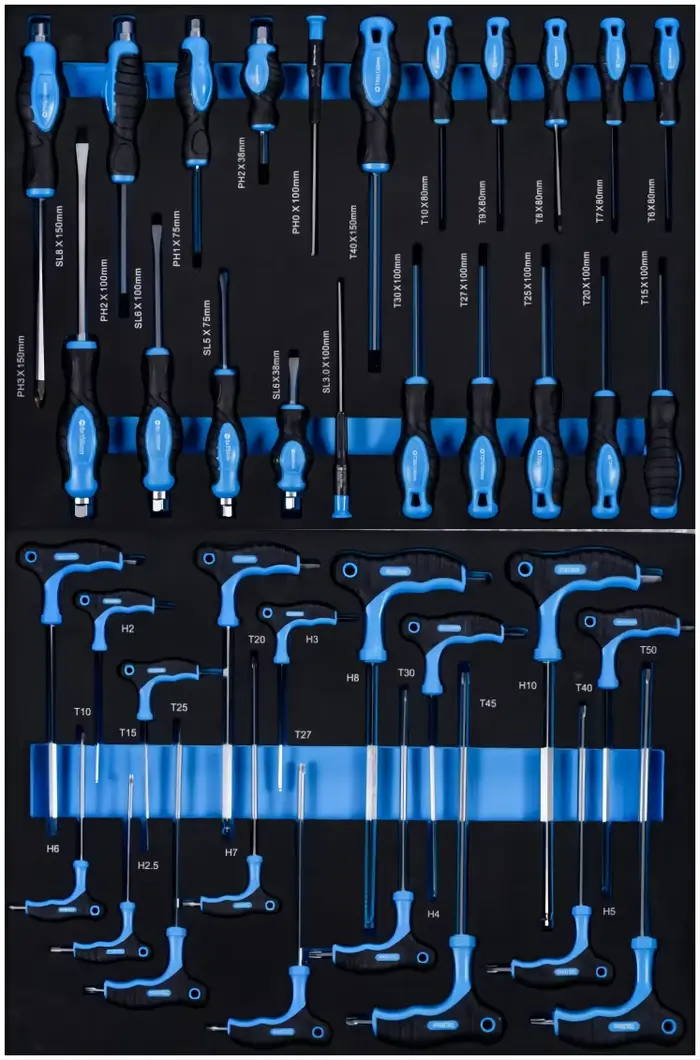 Chariot à outils de réparation automobile avec 7 tiroirs et 6 niveaux