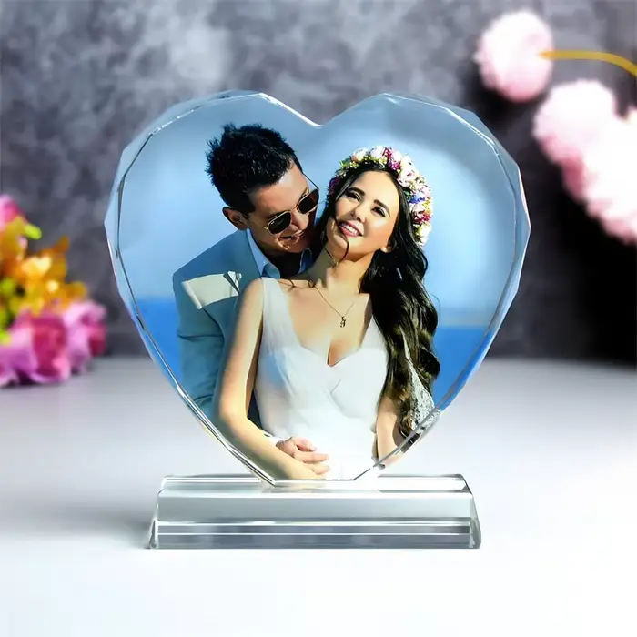 Photo en cristal personnalisée