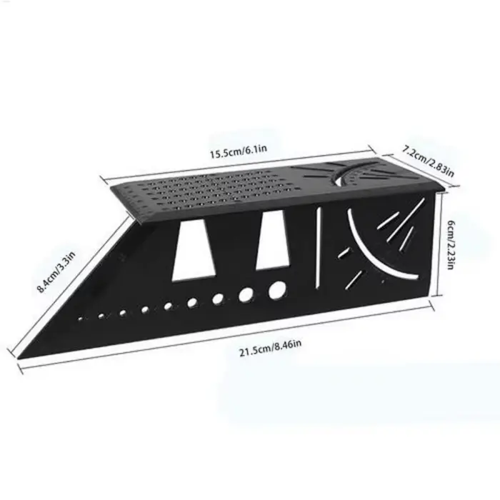 Règle de mesure carrée de ligne de charpentier