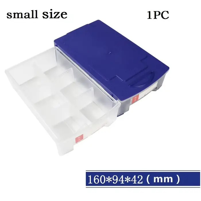 Boîtes de rangement de pièces de quincaillerie en plastique empilables, vis de composants, boîte à o