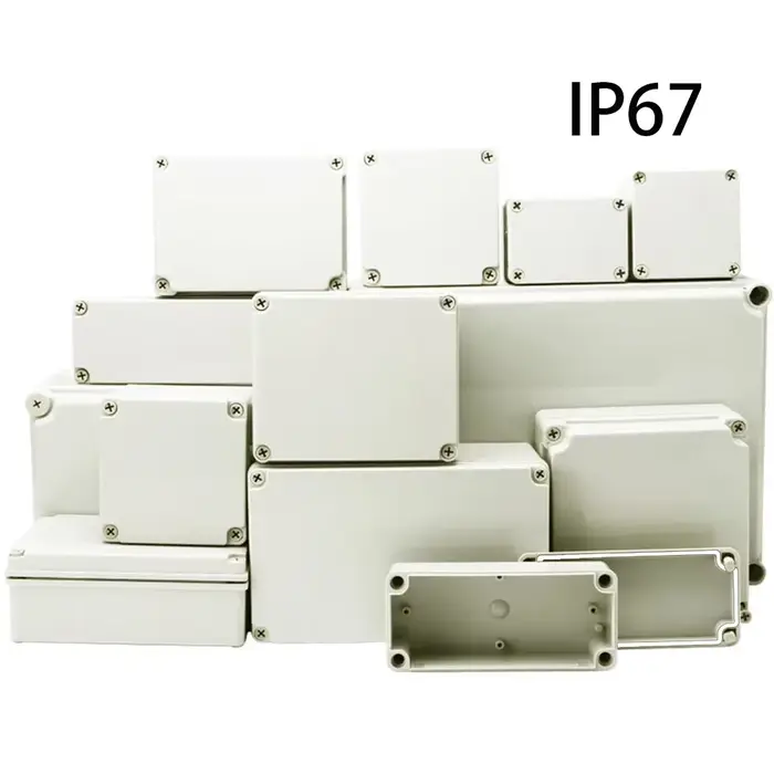 Boîte de jonction ABS pour projet électronique câble électrique IP67 boîtiers en plastique étanches extérieurs